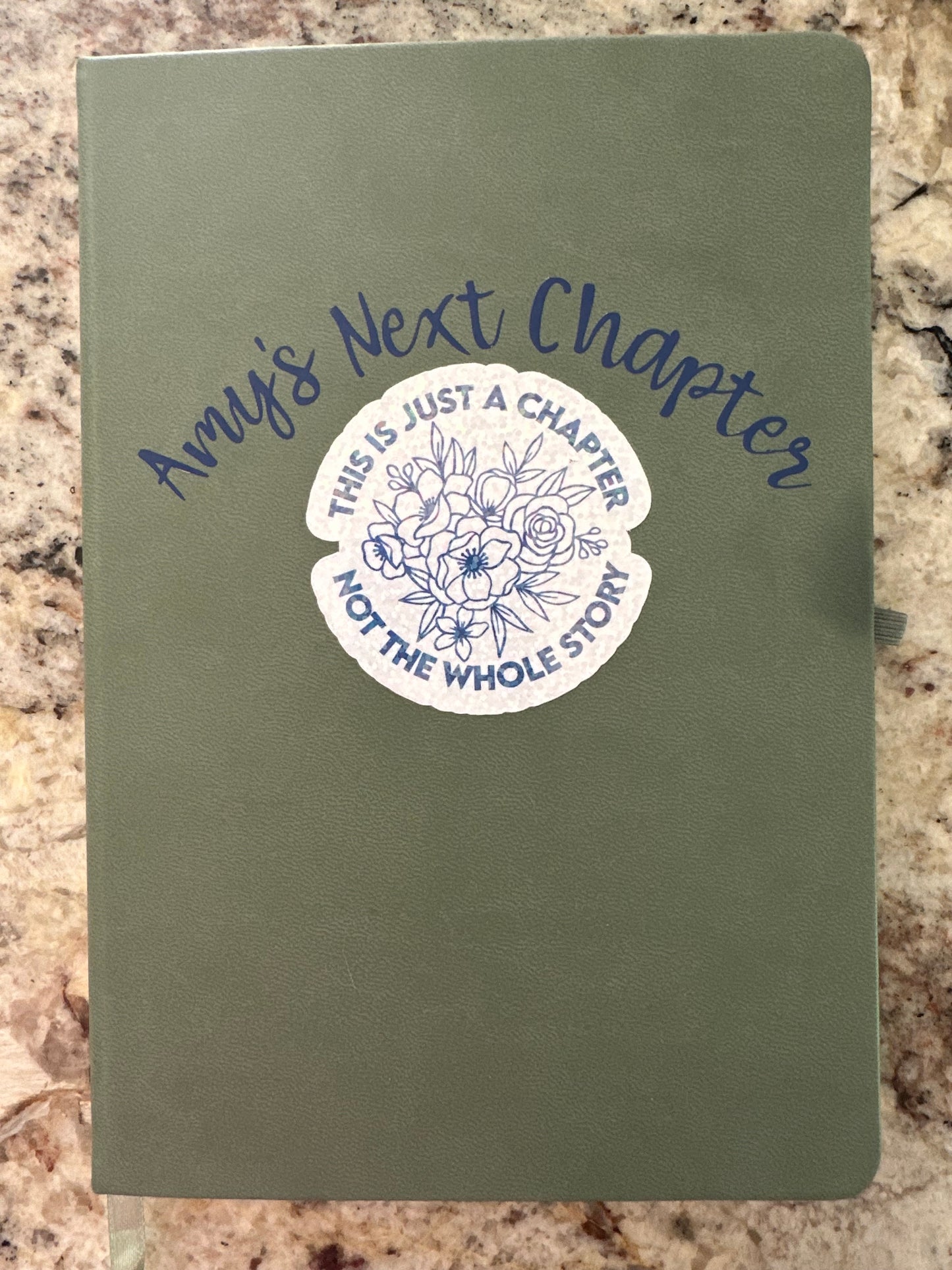 Sage Green Personalized Notebook (Ruled)
