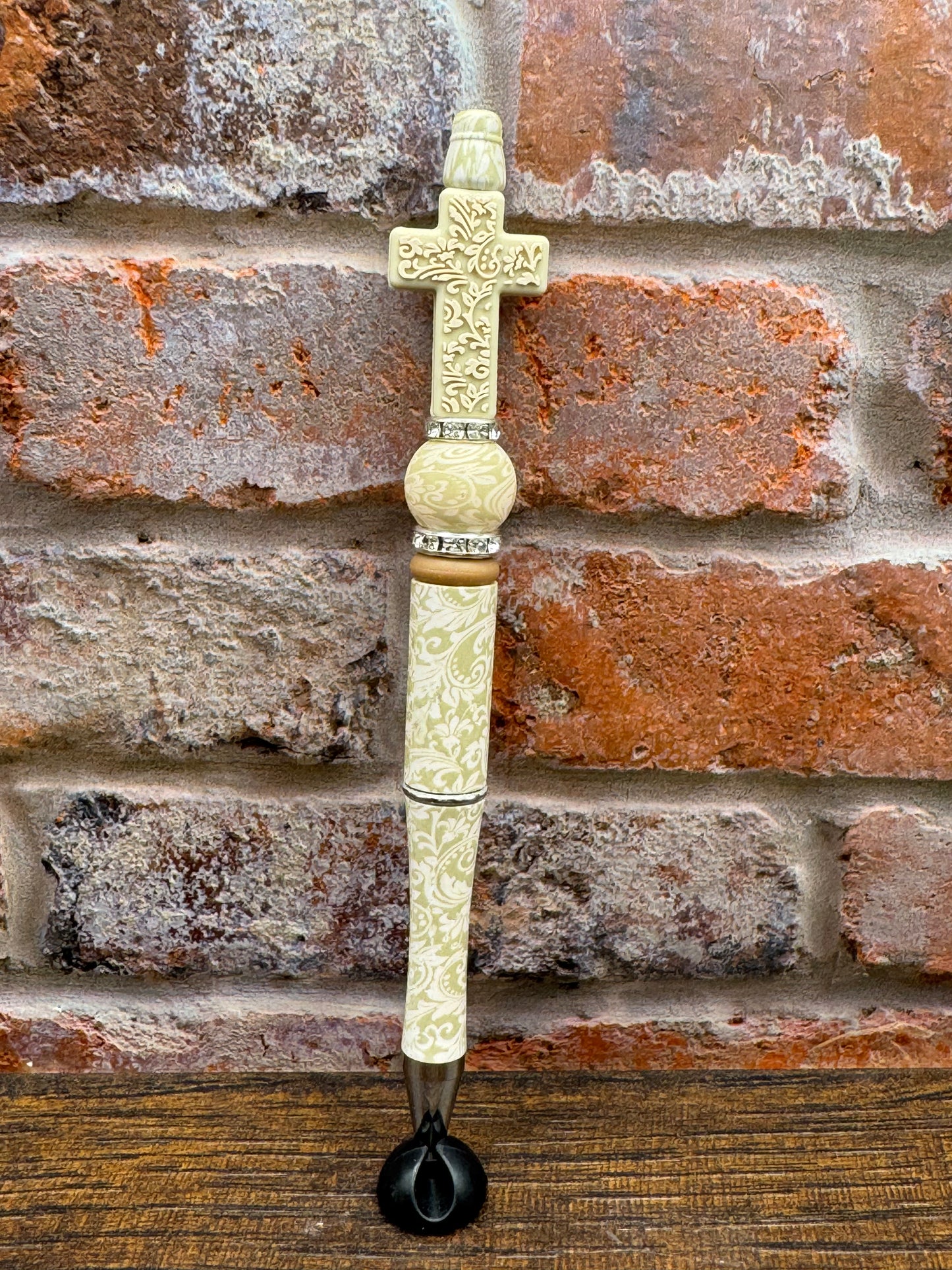 Tan floral Cross Pen