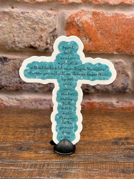 Oceans lyrics teal cross