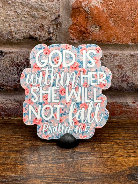 God is within her she will not fall