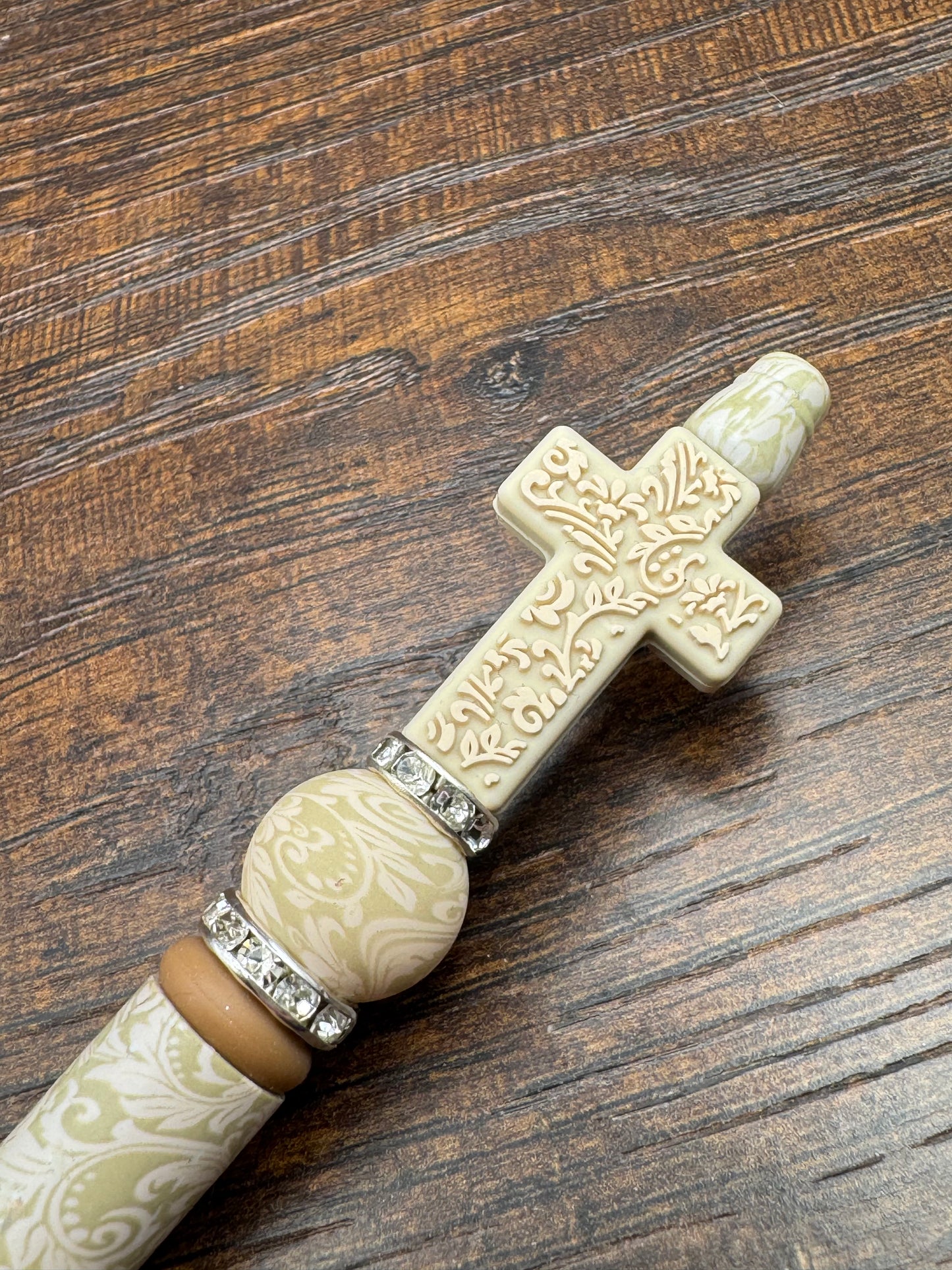 Tan floral Cross Pen